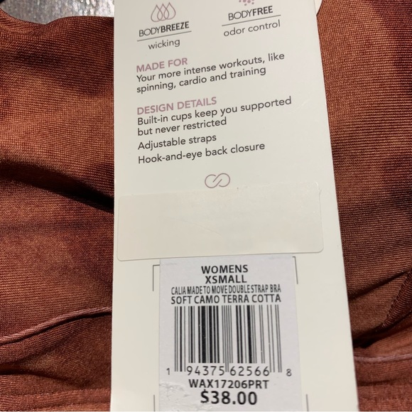 CALIA | NWT Women's Made to Move Double Strap Sports Bra XS - Picture 6 of 7